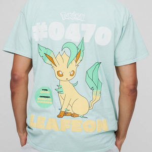 T-shirt à manches courtes et col rond bleu clair pour homme Pokémon, coupe classique, jersey décontracté imprimé - Product Image 3