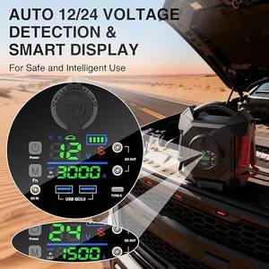 Nouveau Démarreur de Camion Robuste pour Véhicules Utilitaires, CAT797 12V/24V Chargeur de Batterie au Lithium à Commutation Intelligente, Pack de Démarrage d'Urgence pour Conditions Extrêmes - Product Image 4