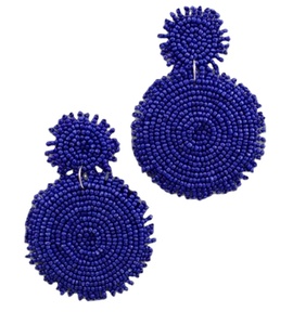 Pendientes de bordado con cuentas de semillas hechos a mano, personalizables, de diseño superior, al mejor precio de venta al por mayor desde India - Product Image 2