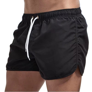 Pantalones Cortos para Hombre, Color Verde Lima Sólido, de Secado Rápido, con Cordón Ajustable, Cintura Media, Casuales, de Poliéster Tejido, Último Modelo - Product Image 6