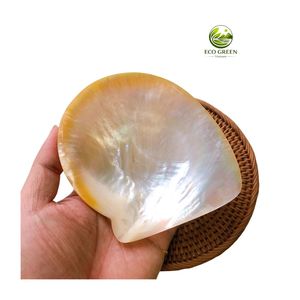 Plateau en coquillages naturels faits à la main, plateau en nacre dorée, design classique, support écologique pour savon, luxe, bien-être, spa - Product Image 1