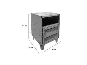 Modern Industrial Metal <b>Storage</b> Cabinet <b>Bedside</b> Table Nightstand Small Cupboard for Bedroom Living Room Furniture - Product Image 6