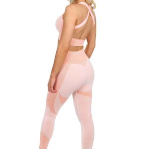 Sujetador deportivo ligero de alto soporte sin costuras para mujer con diseño sólido y logo frontal, ropa deportiva para yoga - Product Image 3