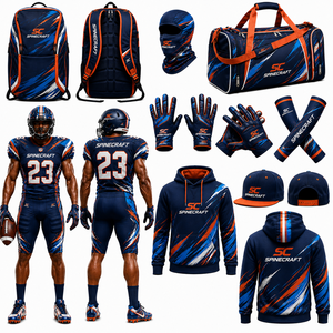 New Arrival American Football Uniforms Wholesale Custom <b>Cheap</b> American Football Jersey Custom, <b>Backpack</b>, GLOVES, Sleeves Package - Product Image 5