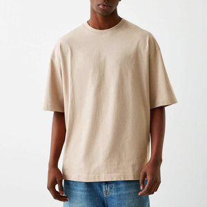 T-shirt en coton uni léger pour homme, respirant, doux, confortable, décontracté, pour un usage quotidien, haut basique d'été - Product Image 6