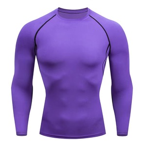 OEM Services Men's Long Sleeve Rash Guard <b>Top</b> Customized Logo Compression Sport Gym Fabric Material Trending Style - Product Image 5