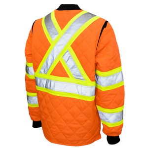Veste de sécurité réfléchissante haute visibilité personnalisée en gros d'usine, vêtements de travail d'hiver épais à capuche pour unisexe - Product Image 2