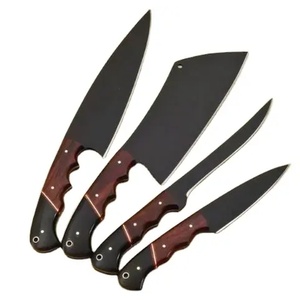 Juego de Cuchillos de Chef Profesionales de Acero Inoxidable de 5 Piezas, Hechos a Mano por Ahmad Fabric, Mango de Resina, Funda de Cuero, Diseño Moderno, Personalizable - Product Image 1