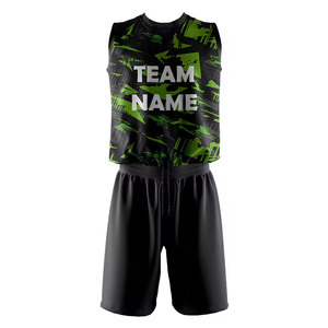 Tenue de volley-ball moderne pour équipe, matière à séchage rapide, maillot et short légers pour l'entraînement, les tournois et les matchs. - Product Image 1