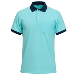 เสื้อเชิ้ต FMF แขนสั้นสำหรับผู้ชาย ผ้าถักนุ่ม TC ผสมโพลีเอสเตอร์ 60% คอตตอน 35% และสแปนเด็กซ์ 5% - Product Image 1