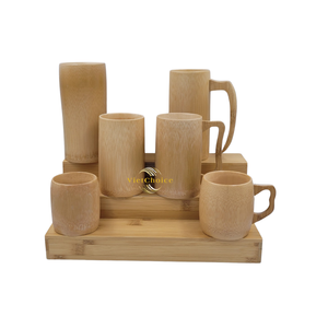 Vaso de Bambú Natural Sostenible, Solución Biodegradable y Libre de Plástico para Bebidas - Product Image 6