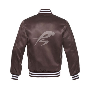 Chaqueta Varsity Personalizada para Hombre, Invierno 2026, Tallas Grandes, Ecológica, Lisa, Venta al Por Mayor, Poliéster/Algodón Satinado, Envío Rápido - Product Image 2