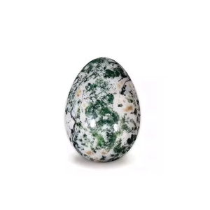 Huevo Yoni de Ágata Natural, Piedra Semipreciosa de Jade para Protección Energética, Ejercicio Vaginal, Tallado con Diseño Feng Shui - Product Image 3