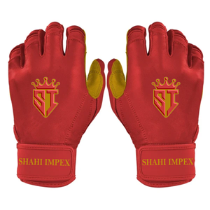 Gants de frappe Shahi Impex rouges en microfibre, durables, pour l'entraînement, unisexes, pour adultes, ambidextres, fermeture auto-agrippante - Product Image 1