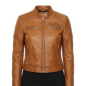 Veste en cuir de mouton souple de qualité supérieure pour homme, matelassée, épaules rembourrées, coupe ajustée, style moto, fabricant sur mesure de haute qualité - Product Image 6