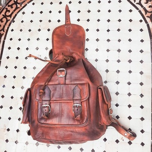 Trending Stylish Casual <b>Brown</b> And White Bags Outdoor Leather <b>Backpack</b> for Women Trendy Fashion Prices Leather <b>Backpack</b> Bags - Product Image 6