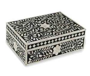 Indian Supplier Luxury Handmade Bone Inlay Keepsake <b>Box</b> <b>for</b> Bedroom <b>Decor</b> and Personal <b>Storage</b> Use Available At Best Price - Product Image 2