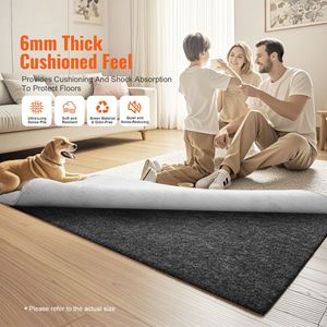 Tappeto Antiscivolo 9FT X 12FT, Spessore 1/4 di Pollice, 100% Poliestere Puro, Protezione per Tappeti 10-11m2 P per Uso Domestico - Product Image 2