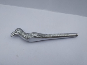 Pipe à fumer en métal en forme d'oiseau, sculpture animale sculptée, objet d'art de collection, pipe Medwakh gravée à la main - Product Image 3