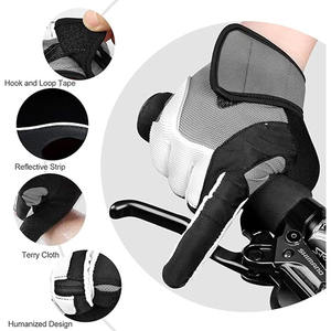 Gants de cyclisme respirants et résistants à l'usure, à doigts entiers, en tissu maillé hautement élastique, design personnalisable, pour l'entraînement et les sports de plein air - Product Image 5