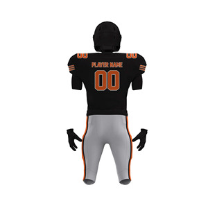 Maillot de football américain respirant à manches courtes, design personnalisé par sublimation, vente en gros - Product Image 4