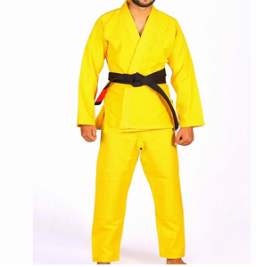 Ensemble de combat de Taekwondo bleu uni, tenue de sport, uniforme d'arts martiaux et de karaté respirant pour l'entraînement MMA, vente en gros - Product Image 3