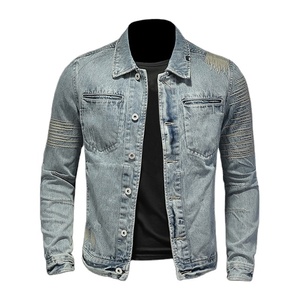 Chaqueta Vaquera Personalizada Unisex para Hombre, Estilo Moderno, Informal, Desgastada, Deportiva, Tipo Camionero, Impermeable, Reversible, Estilo Urbano - Product Image 1