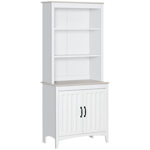 Credenza da Cucina Indipendente da 70 Pollici con 3 Ripiani Regolabili, Mobile Dispensa, Credenza Aperta, Mobiletto Laterale - Product Image 1