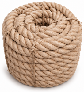 Corde en jute naturelle de 40 mm d'épaisseur pour la décoration et le jardinage, idéale pour l'arrimage et les commandes en gros - Product Image 1