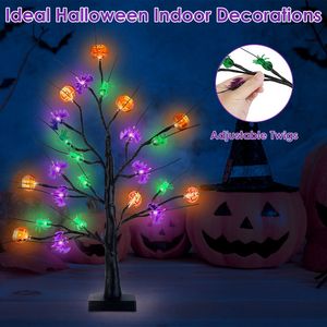 2-Pack 1.97FT Indoor Halloween <b>Tree</b> <b>Lights</b> Black Lighted <b>Trees</b> with Adjustable Timer Halloween Indoor Decorations and Twigs - Product Image 5