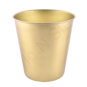 Cubo portátil de acero inoxidable para vino, Cubo de champán de Color dorado pulido - Product Image 1