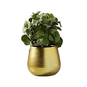 Designer Style <b>Gold</b> Finish Metal Decorative <b>Vase</b> for Luxury Interiors for Home Hotel & Restaurants Decor - Product Image 1