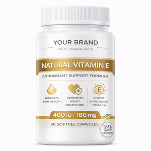 แคปซูลวิตามินอีธรรมชาติ สารต้านอนุมูลอิสระ บำรุงผิว ป้องกันหัวใจ ผลิตภัณฑ์เสริมอาหาร รับผลิตแบบ OEM GMP ผู้ผลิตแบบขายส่ง - Product Image 2