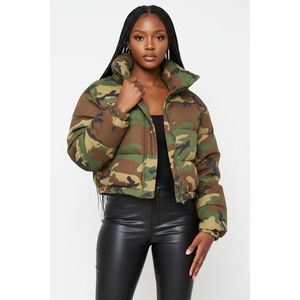 Custom <b>Women</b>’s Winter <b>Camo</b> Puffer <b>Jacket</b> Premium Casual Wear For <b>Women's</b> Windproof Zipper Closure Side Pockets <b>Womens</b> <b>Jackets</b> - Product Image 6