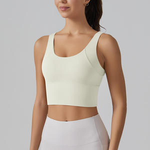 Soutien-gorge de sport pour femme en promotion – Haute qualité, extensible dans 4 directions, respirant, écologique, élasticité moyenne, XS personnalisable à l'avant - Product Image 3