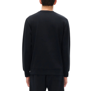 เสื้อสเวตเชิ้ตโอเวอร์ไซส์ผ้าฝ้ายหนาน้ำหนัก 350GSM แบบยูนิเซ็กส์ แขนยาว คอกลม สีพื้น สำหรับฤดูหนาว พร้อมโลโก้ปัก 3 มิติ - Product Image 4