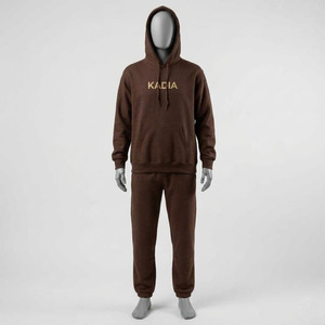 เสื้อฮู้ดดี้และเสื้อสเวตเชิ้ตสีน้ำตาลสำหรับผู้ชาย KADIA แบบสั่งทำ ขายส่งคุณภาพสูง แบรนด์ส่วนตัว ผ้าฟลีซ สกรีนโลโก้ได้ เสื้อฮู้ดดี้แบบ unisex มีกระเป๋า - Product Image 5