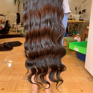 <b>Deep</b> <b>Wave</b> Closure <b>Wig</b> 100% Raw Vietnamese Human Hair Natural Black Glueless <b>Wig</b> Soft Curly HD Lace Pre Plucked - Product Image 2