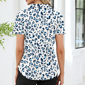 เสื้อโปโลกอล์ฟสำหรับผู้หญิง ผลิตจากผ้าสแปนเด็กซ์และโพลีเอสเตอร์คุณภาพสูง ระบายอากาศได้ดีและสวมใส่สบายยาวนาน - Product Image 3