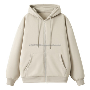 Venta al por mayor de ropa unisex cardigan HOODIE hombres abrigos con capucha nuevos hombres con cremallera ropa y ropa - Product Image 2