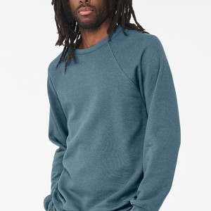 Men's Regular Fit <b>Raglan</b> Sleeve O-Neck Sweatshirt Solid Color Cotton Jersey Casual Wear Breathable Knitted <b>Top</b> - Product Image 2