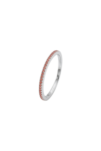 แหวนแซฟไฟร์สีส้มเงินแท้ 92.5 รุ่น KLSR-11749 - Product Image 1