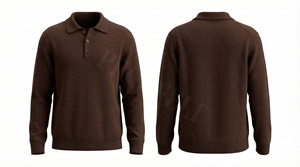 Chemise personnalisée à manches courtes en tricot avec fermeture boutonnée, design classique, style confortable, anti-plis - Product Image 3