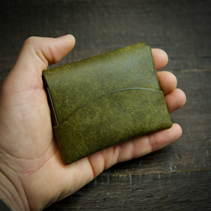 Minimalist Leather Stitchless <b>Wallet</b> Handmade Front Pocket Slim Card Holder <b>RFID</b> <b>Blocking</b> Men LSW-0031 - Product Image 4