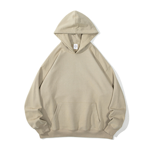 <b>Mens</b> Cotton-Polyester Blend Regular Fit Hoodie Custom Logo Streetwear <b>Pullover</b> Eco-Friendly Breathable Puff Sweatshirt - Product Image 5