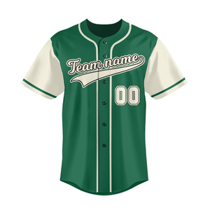 Camiseta de Béisbol con Botones, Número Personalizado, Ropa de Equipo, Ropa de Práctica, Servicio OEM, Secado Rápido, Venta al Por Mayor - Product Image 3