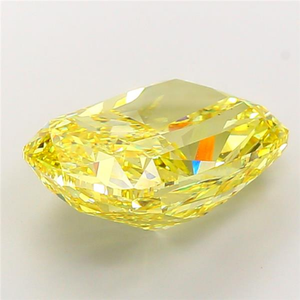 Fabrication de bijoux fins, diamant de laboratoire de qualité supérieure, taille coussin, jaune vif fantaisie, certifié IGI, coupe excellente, pierre précieuse CVD en vrac. - Product Image 6