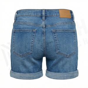 Female Booty Breathable Denim Shorts For Women Cotton <b>Button</b> Closure Adult Girls <b>Jeans</b> Customized Color Trendy Fashion - Product Image 2