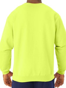 เสื้อสเวตเชิ้ตผ้าฟลีซคอวีสีเหลืองมะนาว รักษ์โลก แฟชั่นใหม่ คุณภาพสูง ผ้าฝ้าย 100% แบบเรียบ สั่งทำได้ - Product Image 4