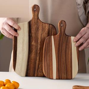 Tabla de Cortar Premium con Elegante Diseño de Vetas, Mango Antideslizante, Superficie Apta para Cuchillos, Ideal para Cortar, Servir y Regalar - Product Image 4